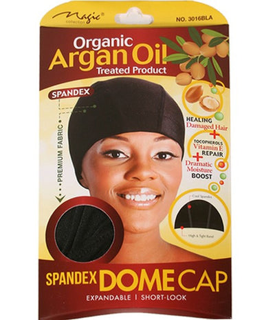 Magic Collection Organic Argan Oil Spandex Dome Cap