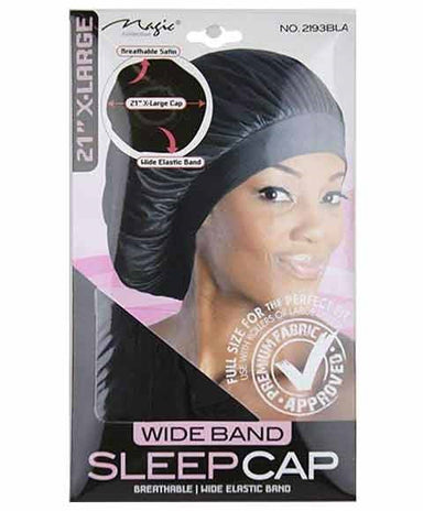 Magic Collection Wide Band Sleep Cap 2193BLA